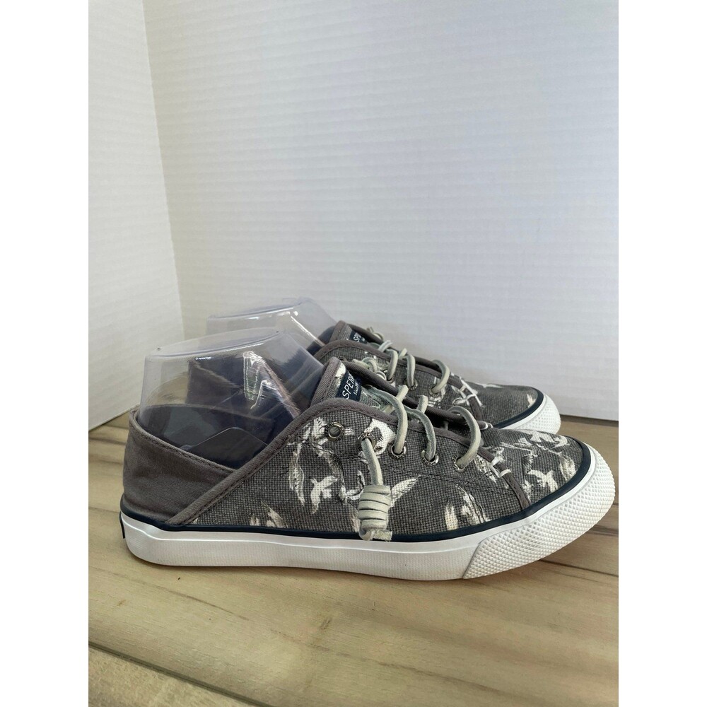 Sperry seacoast isle crush heel slip on canvas 7